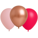 25 ballons camaïeu de roses 30 cm